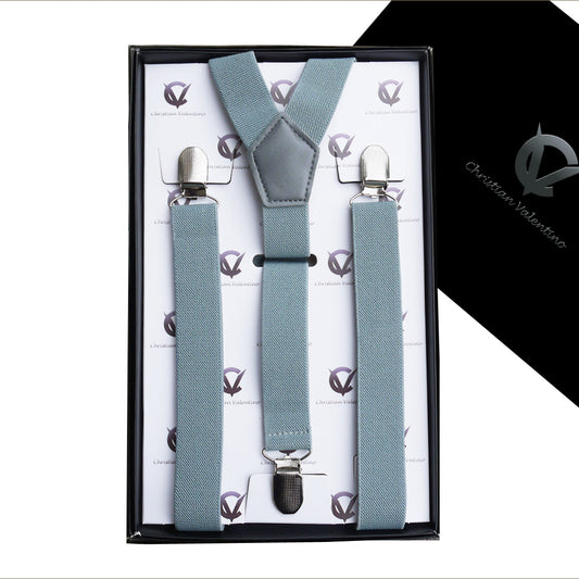 Mid Grey Y2.5cm Men's Braces Suspenders