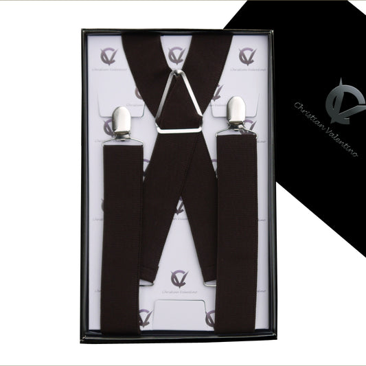 Dark Brown X3.5cm Men's Extra Large Braces