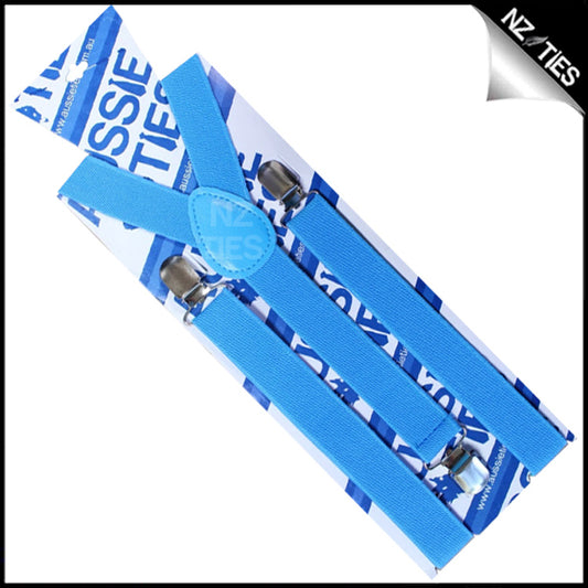 Cobalt Mid Blue Braces Suspenders