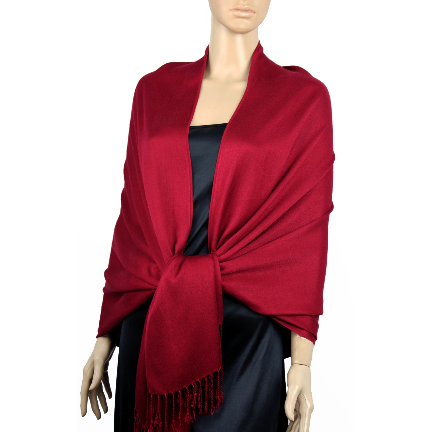Scarlet Red Ladies High Quality Pashmina Scarf
