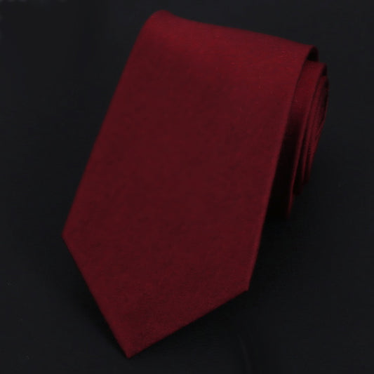 Burgundy Red Silk Tie