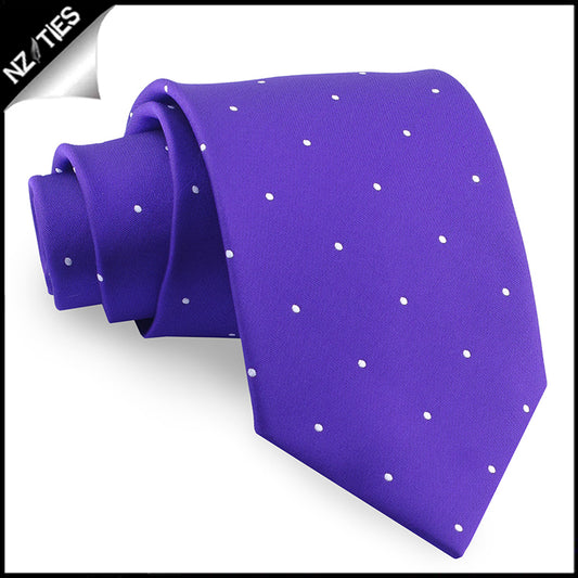 Cadbury Amethyst Pin Dot Mens Tie