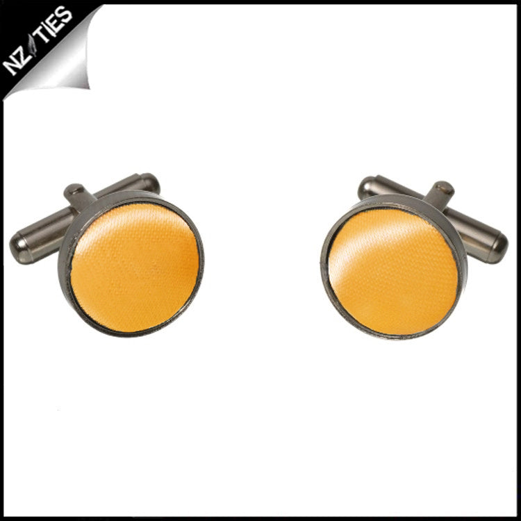 Mens Marigold Bumblebee Yellow Cufflinks