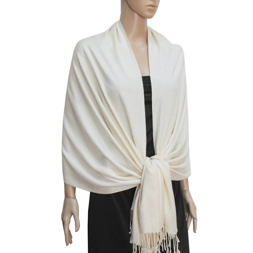 Ivory Ladies High Quality Pashmina Scarf