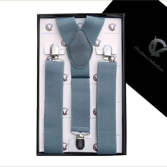 Mid Grey Y3.5cm Men's Extra Large Braces Suspenders