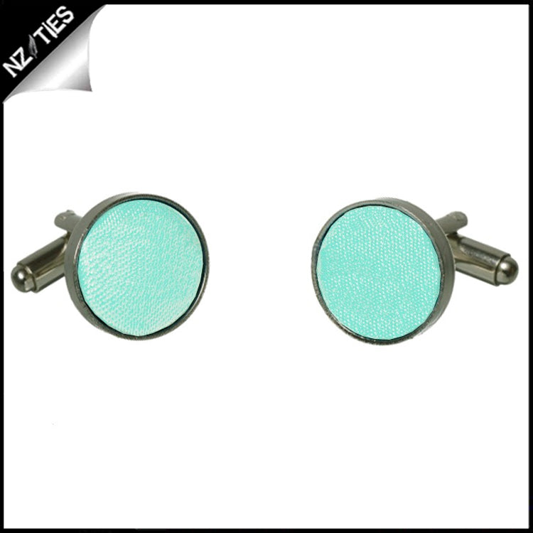 Mens Mint Light Green Cufflinks