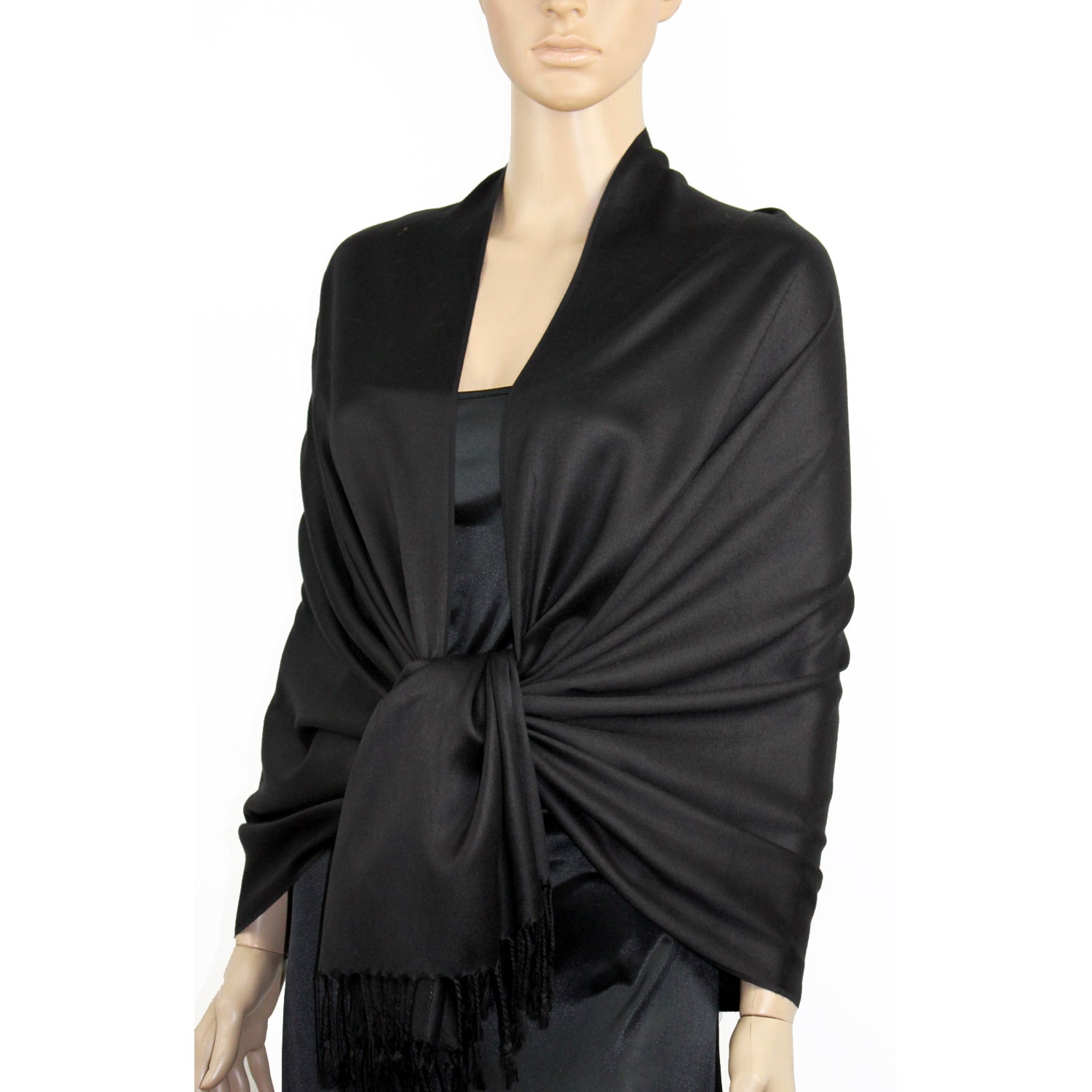 Black Ladies High Quality Pashmina Scarf