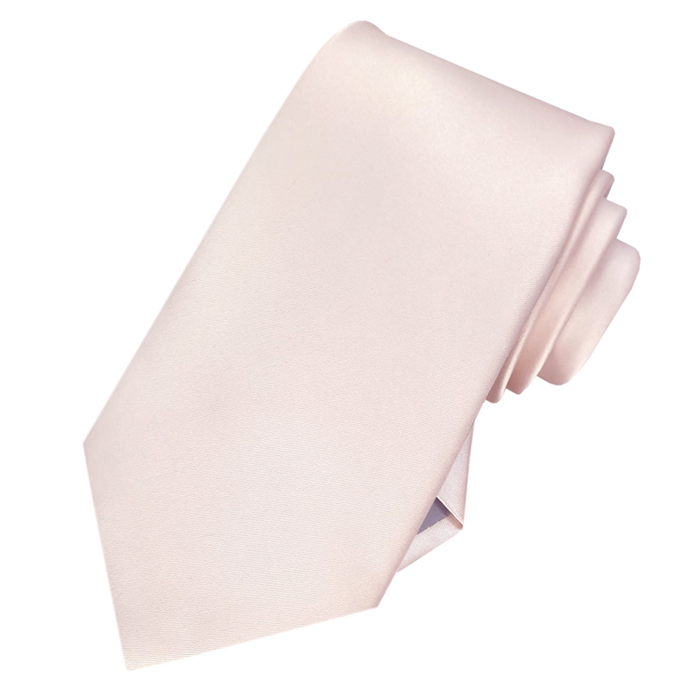 Men's Nude Pink Plain Necktie