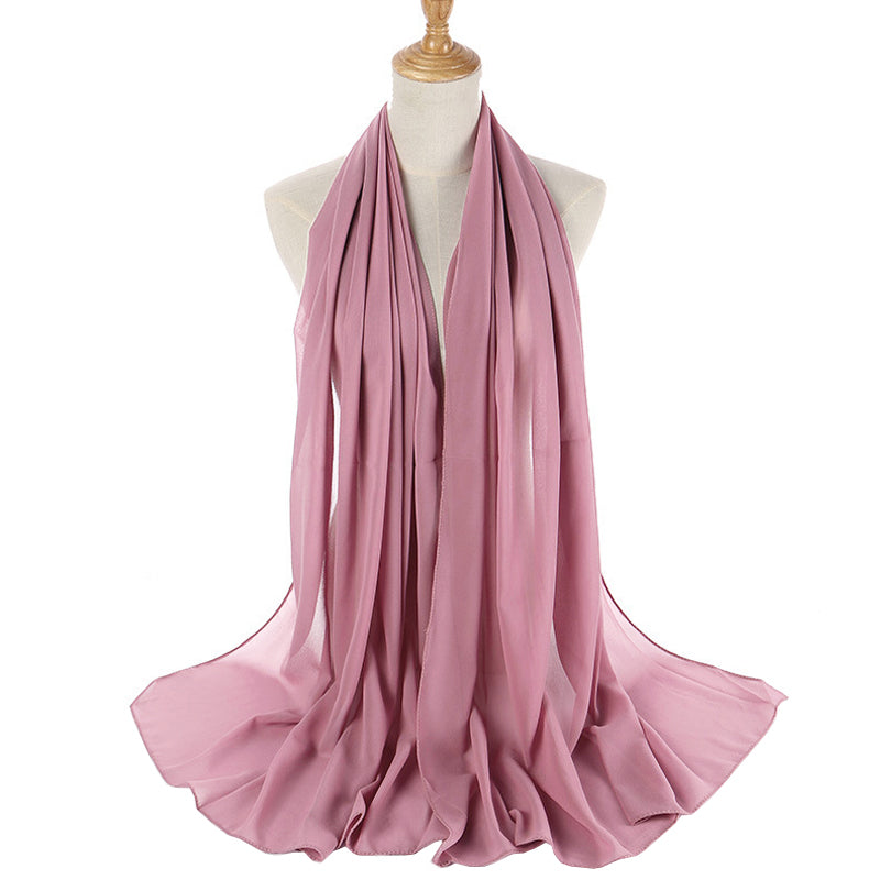 Blush Pink Bubble Chiffon Scarf