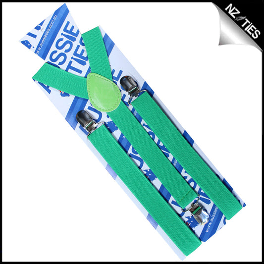 Bright Green Braces Suspenders
