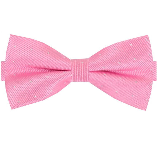 Pink with Small Dots Bow Tie