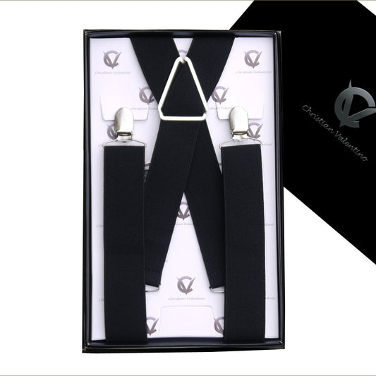 Black X3.5cm Men's Extra Large Braces