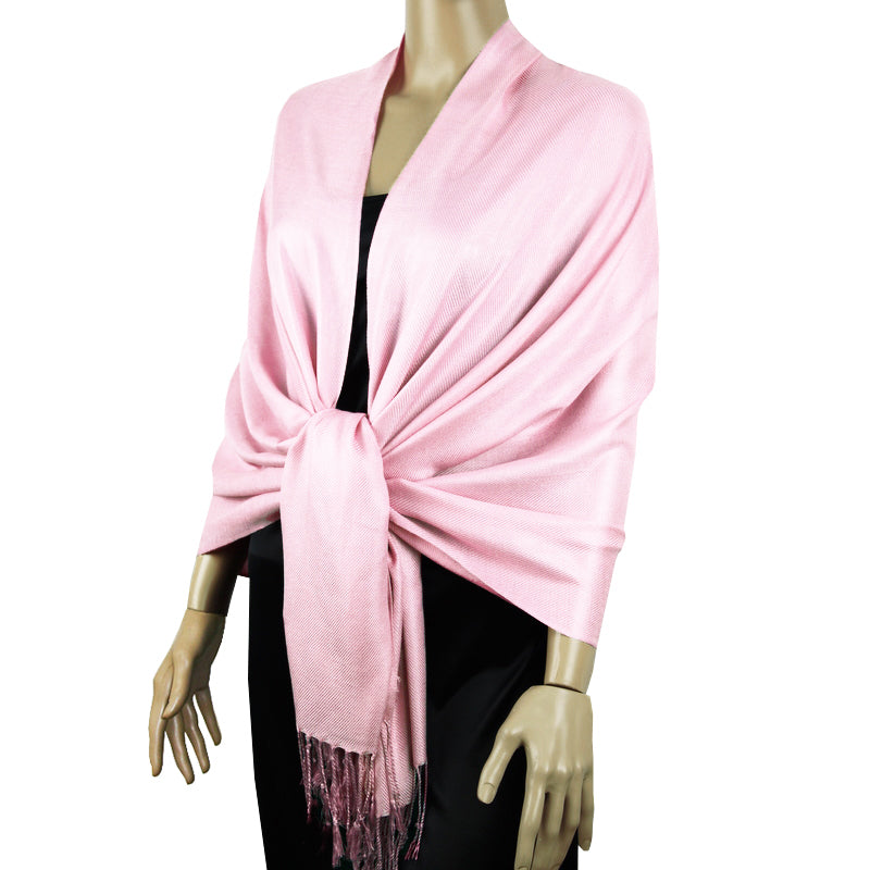 Baby Pink Ladies High Quality Pashmina Scarf