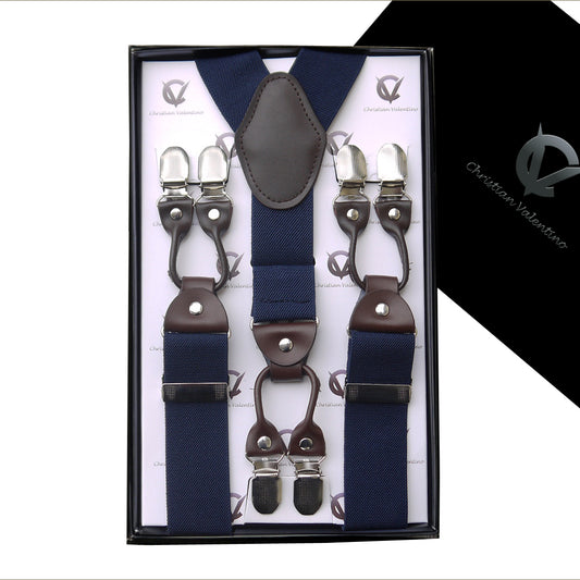 Midnight Blue Leather Attachment 3.5 Braces