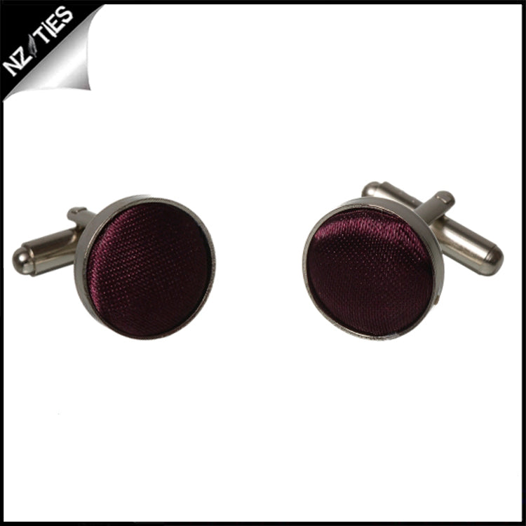Mens Burgundy Red Cufflinks