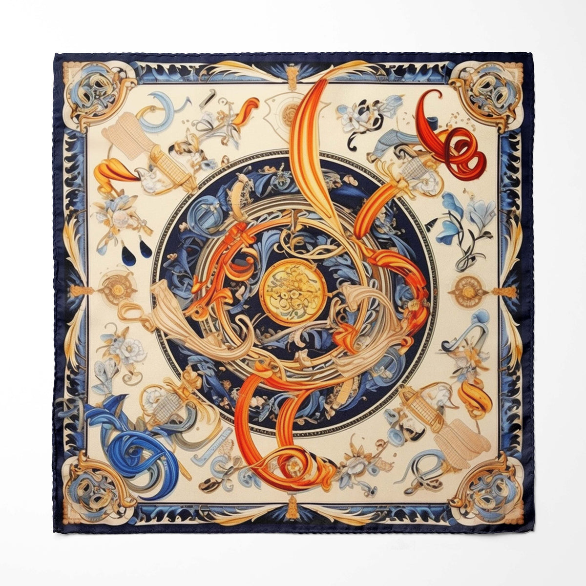 Genuine Silk Celestial Atlas Ascot Cravat