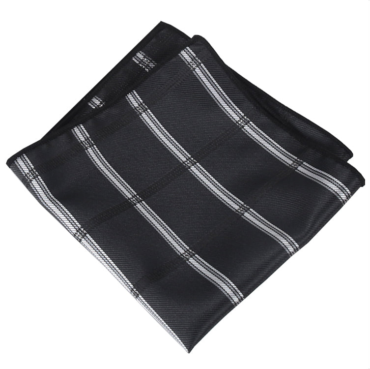 Black Plaid Pocket Square