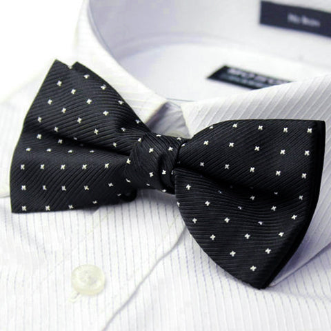 Black with X Bow Tie