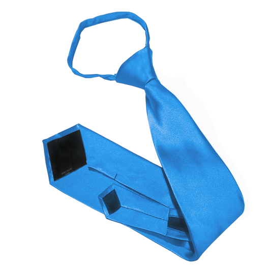 Mens Cobalt Blue Zipper Tie