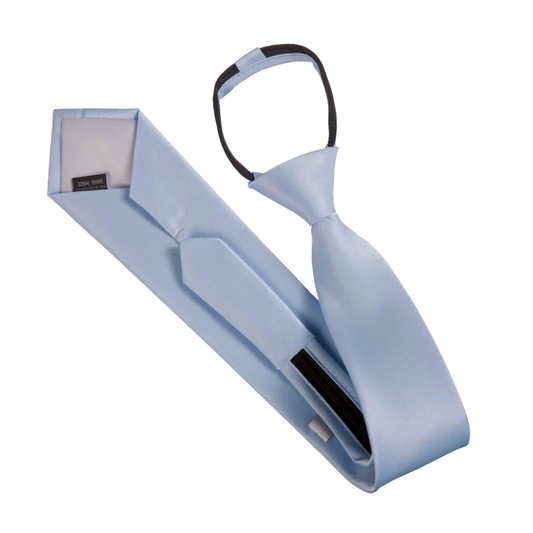 Mens Dusky Sky Blue Zipper Tie
