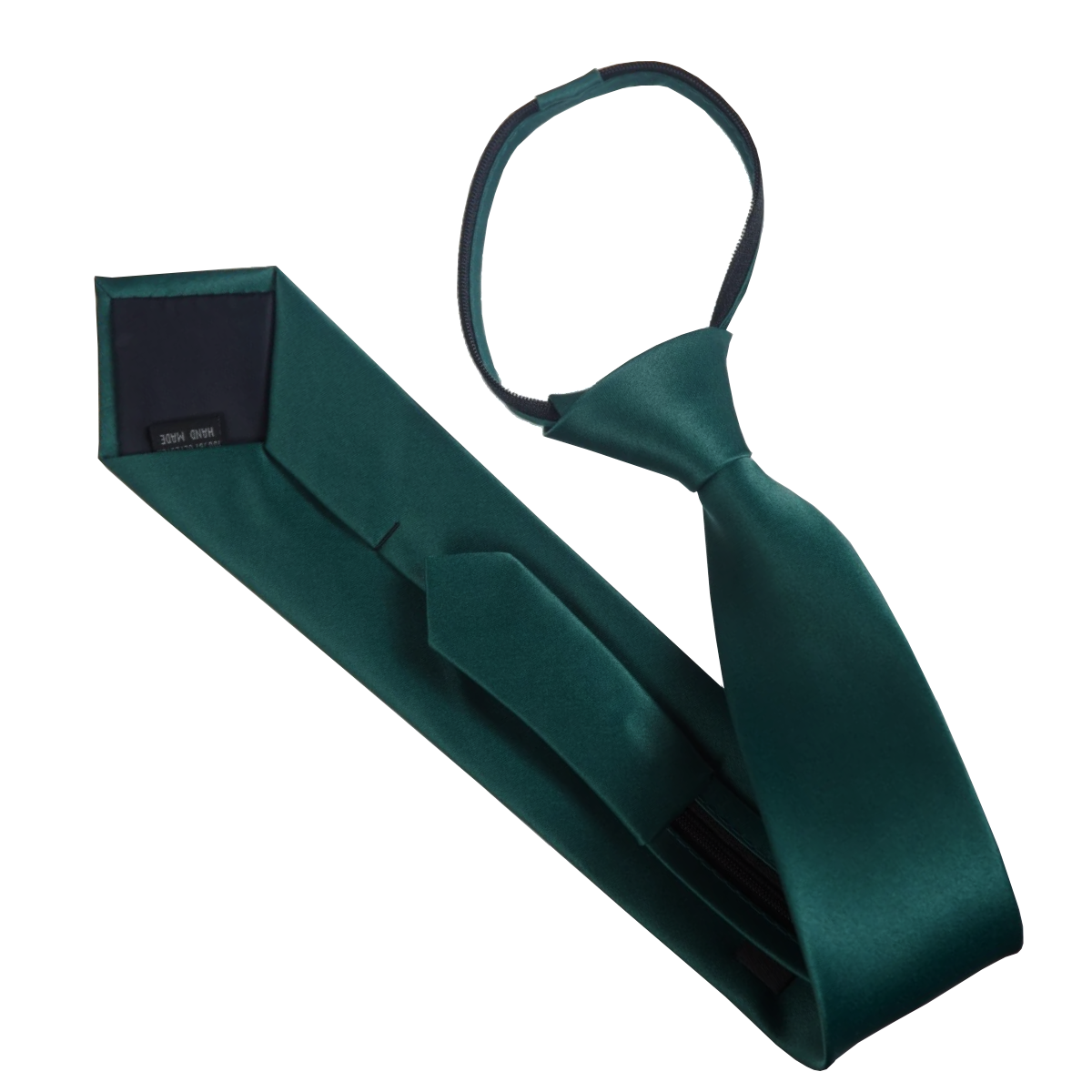 Mens Forest Green Zipper Tie