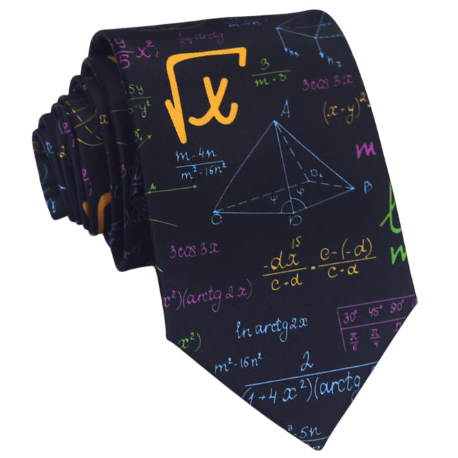 Maths Teacher Mathematic Equations Tie