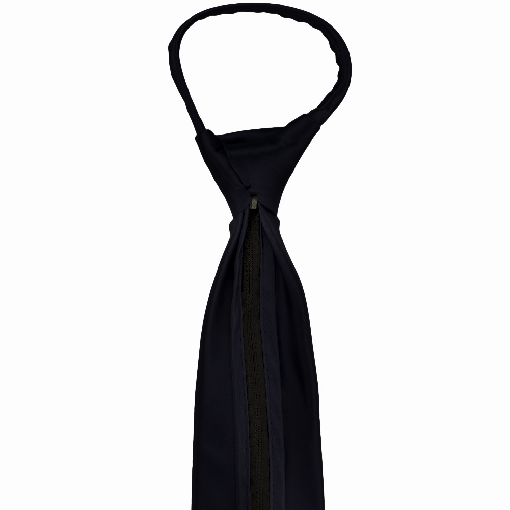 Black Zipper Tie