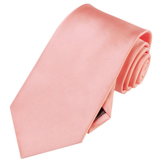 Mens Coral Salmon Flamingo Tie
