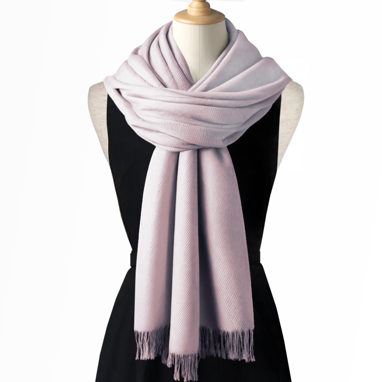 Nude Pink Ladies Pashmina Scarf