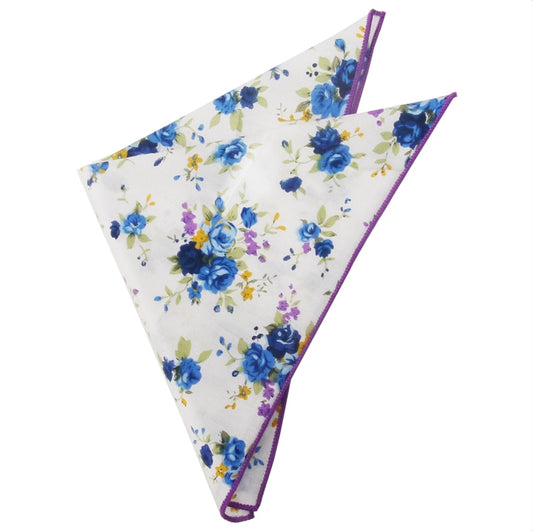 White-with-Purple-&-Blue-Floral-Pocket-Square