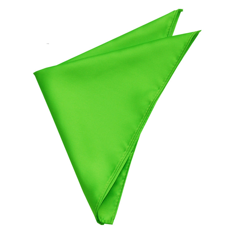 Mens Apple Kelly Green Pocket Square Handkerchief