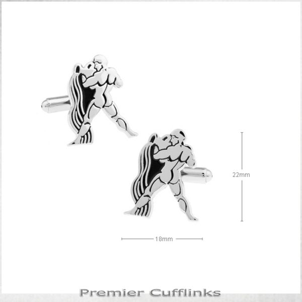 AQUARIUS STAR SIGN CUFFLINKS