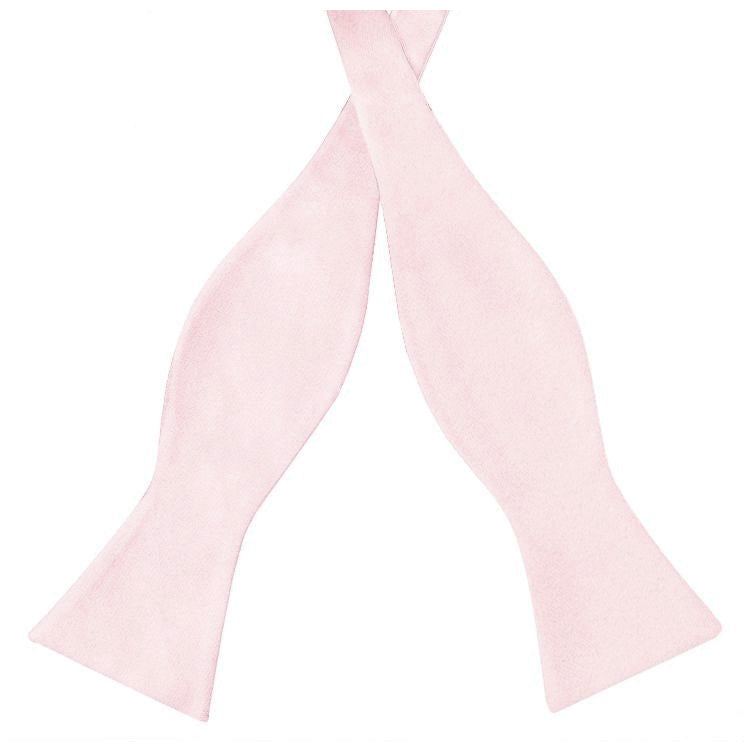 Baby Pink Self Tie Bow Tie