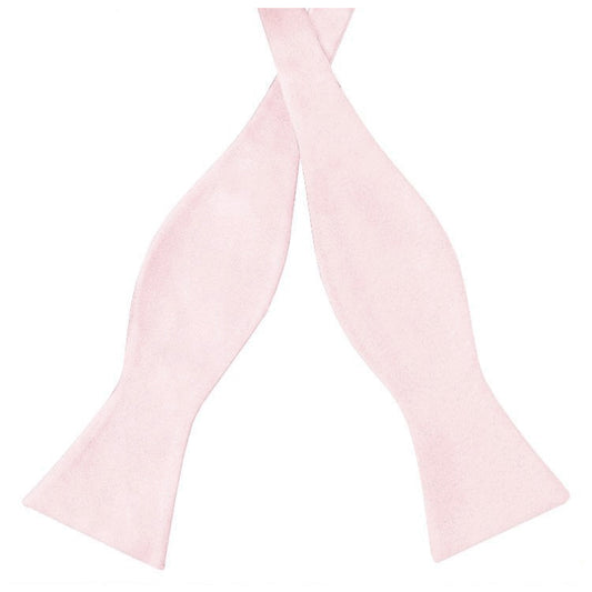 Baby Pink Self Tie Bow Tie