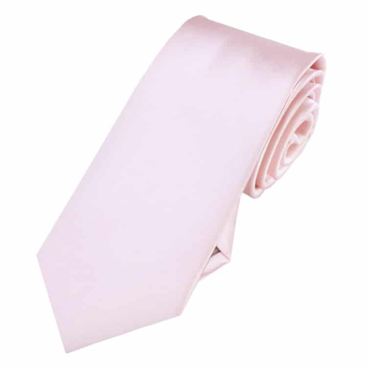 Baby Pink Slim Tie