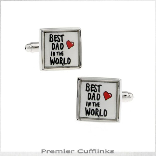 BEST DAD IN THE WORLD CUFFLINKS
