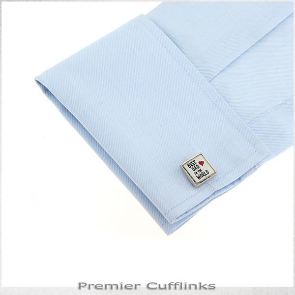BEST DAD IN THE WORLD CUFFLINKS