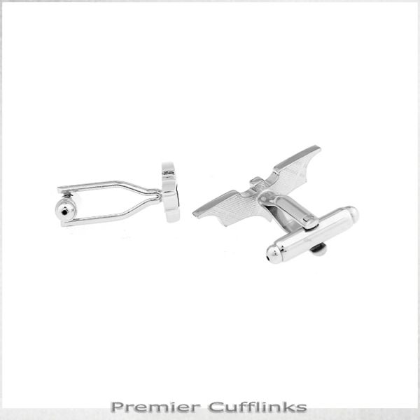 BLACK & SILVER BATMAN CUFFLINKS