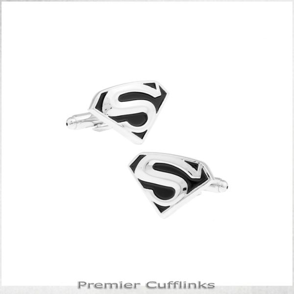 BLACK & SILVER SPIDERMAN CUFFLINKS