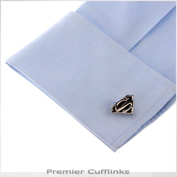 BLACK & SILVER SPIDERMAN CUFFLINKS