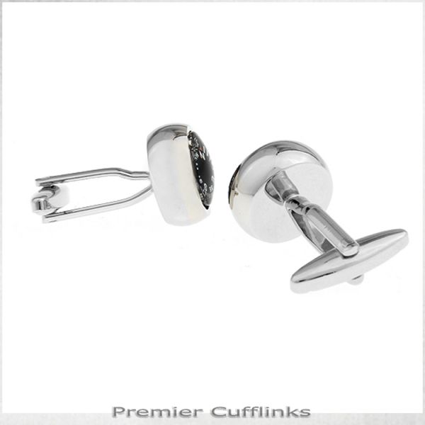 BLACK COMPASS CUFFLINKS