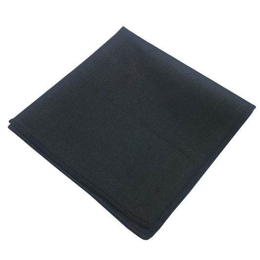 Black Cotton Pocket Square