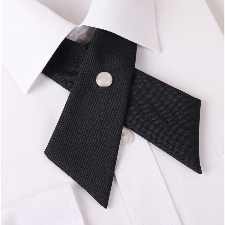 Black Cross Style Bow Tie