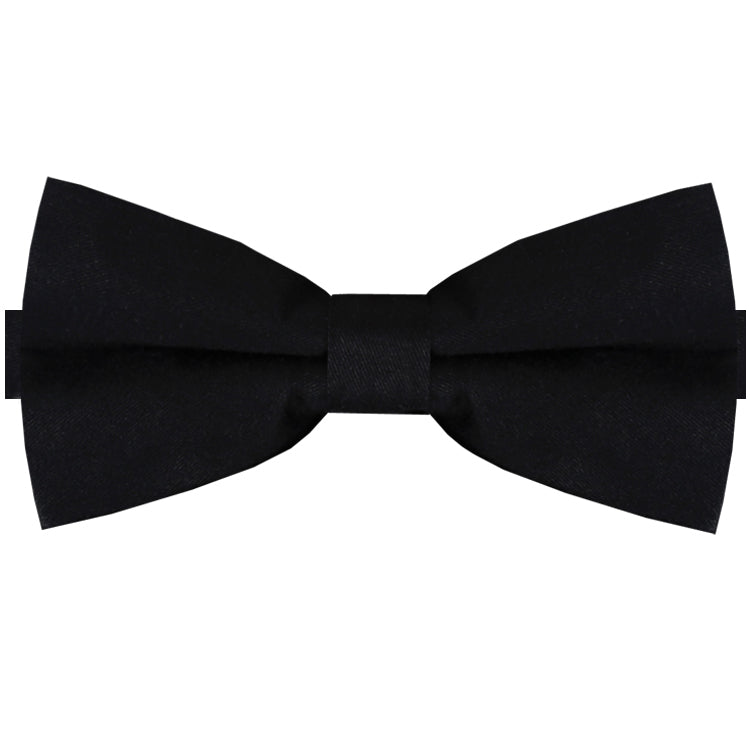 Black Cotton Men's Bow Tie