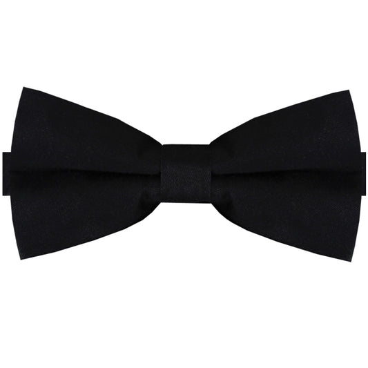 Black Cotton Men's Bow Tie