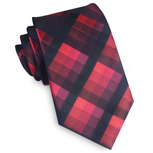 Black & Red Diamonds Tie