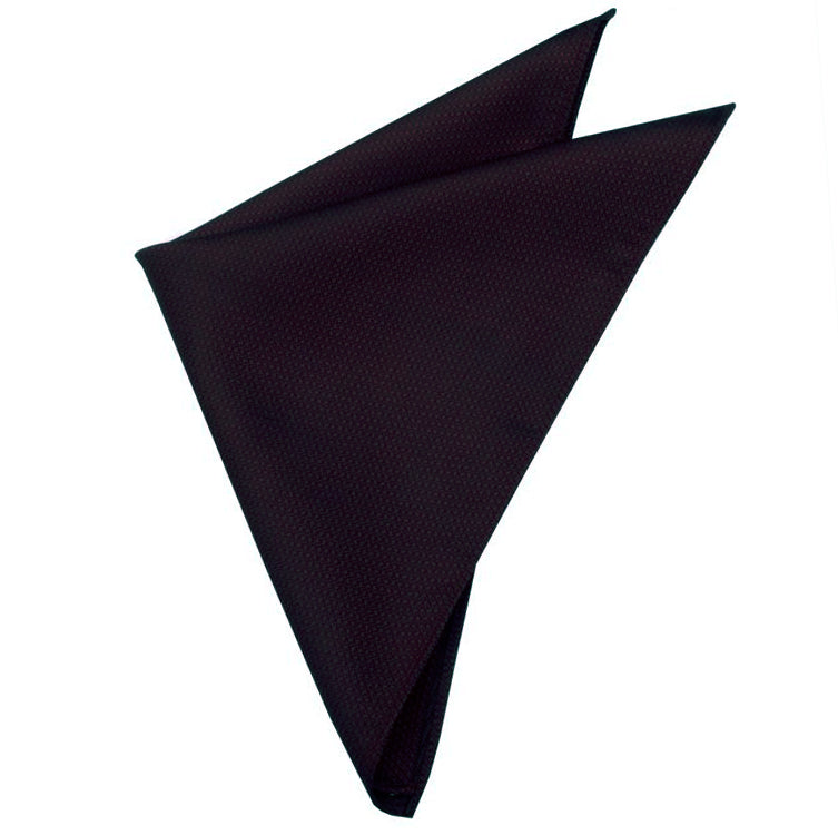 Black Woven Texture Pocket Square