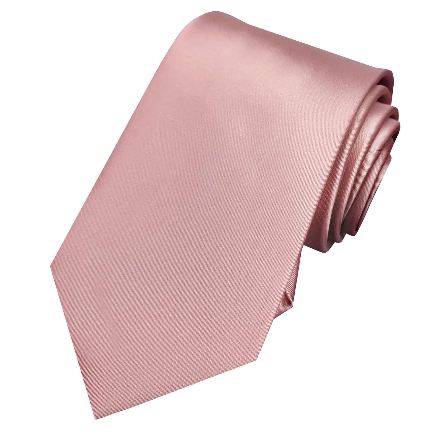 Mens Blush Dusky Pink Rose Tie