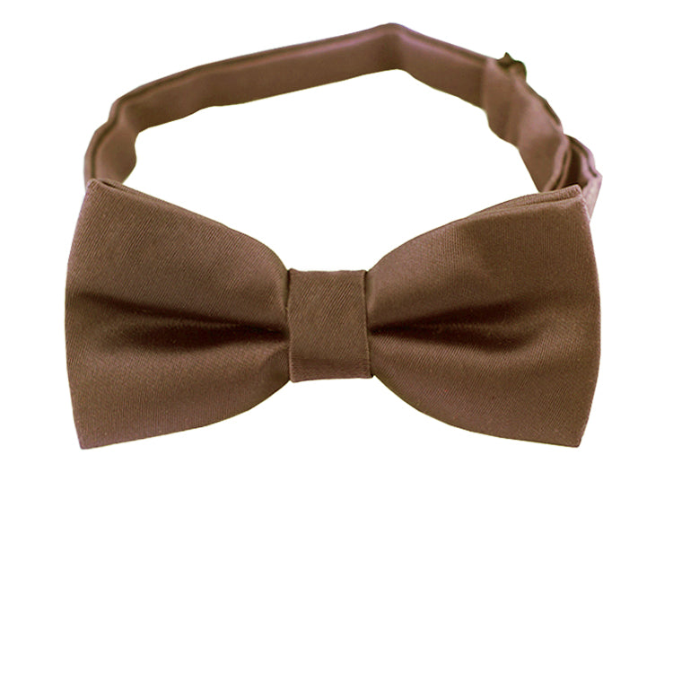 Chocolate Coffee Brown Boys Bow Tie
