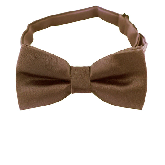 Chocolate Coffee Brown Boys Bow Tie
